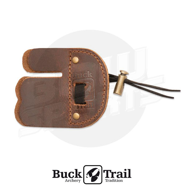 LARGE RIGHT HAND BUCK TRAIL TOP QUALITY LEATHER ARCHERY FINGER TAB 