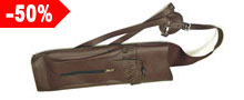 Large Leather Back Quiver