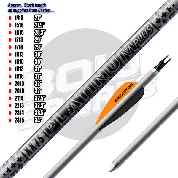 Easton Platinum Plus Arrows